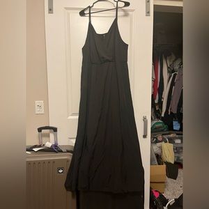 Slit Black Dress